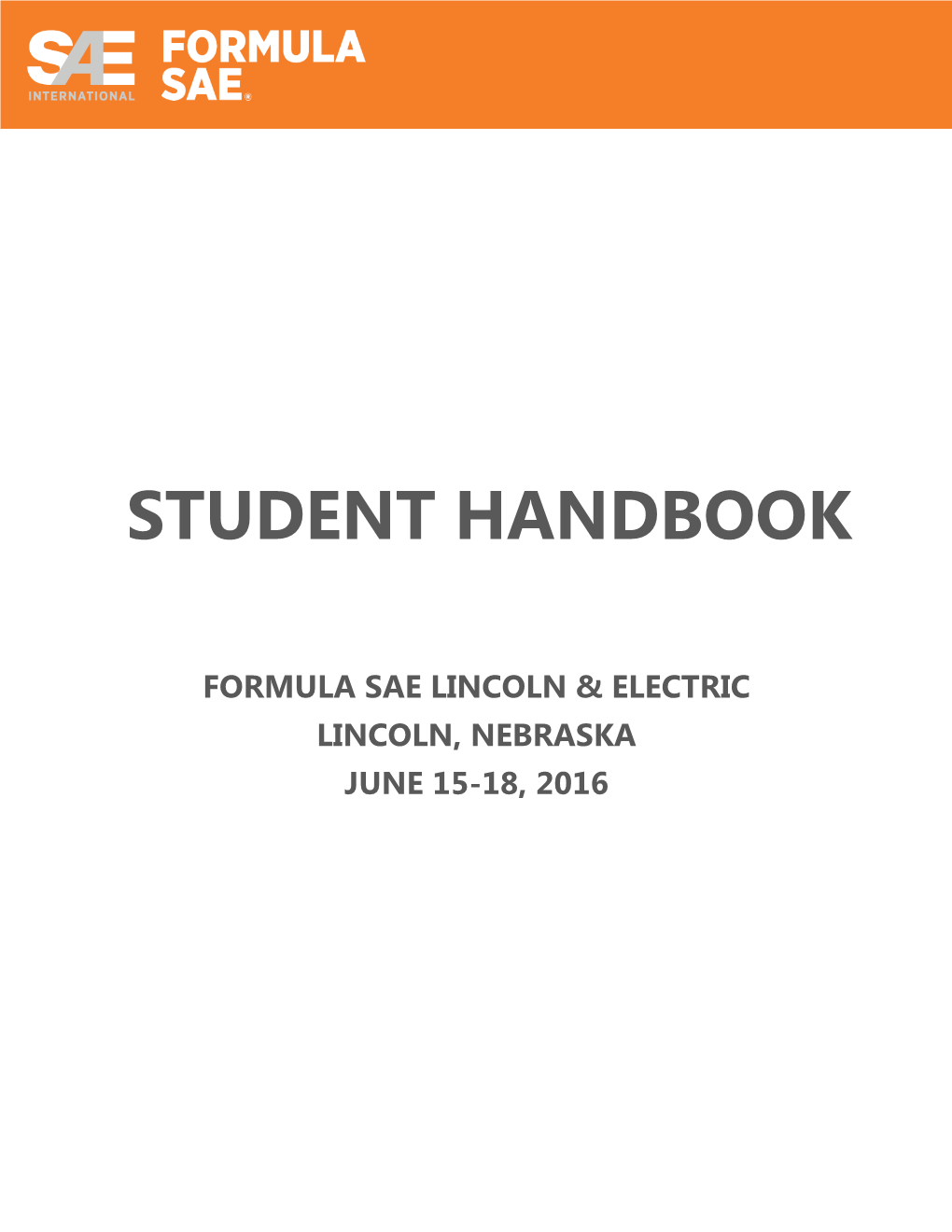 Student Handbook