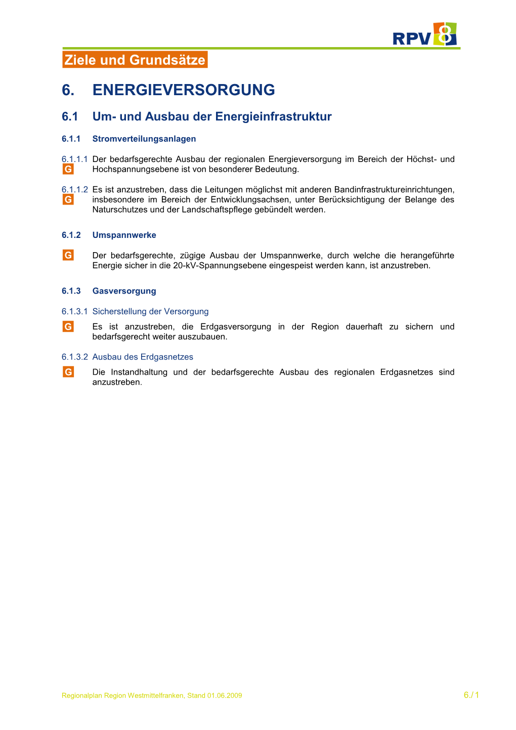 6. Energieversorgung