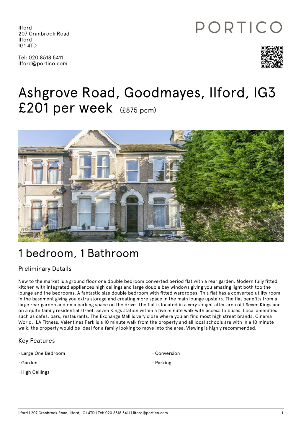 Ashgrove Road, Goodmayes, Ilford, IG3 £201 Per Week