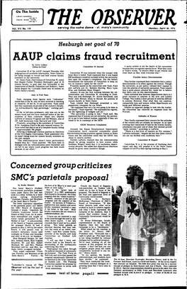 AAUP Claims Fraud Recruitment