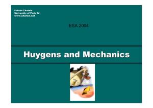 Huygens and Mechanics