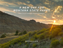 A New Day for Montana State Parks, Montana Parks in Focus Commission Final Recommendations