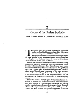 History of the Nuclear Stockpile Robert S