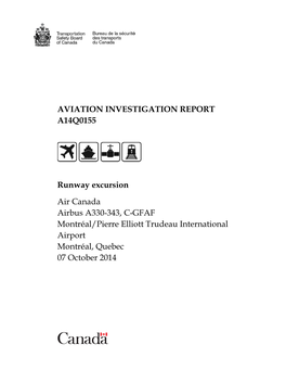 Aviation Investigation Report A14q0155
