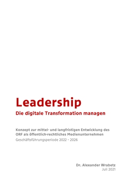 Leadership Die Digitale Transformation Managen