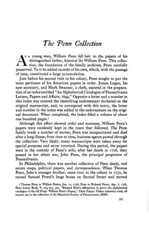 The ^Penn Collection