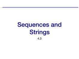 11. Sequences and Strings Filled