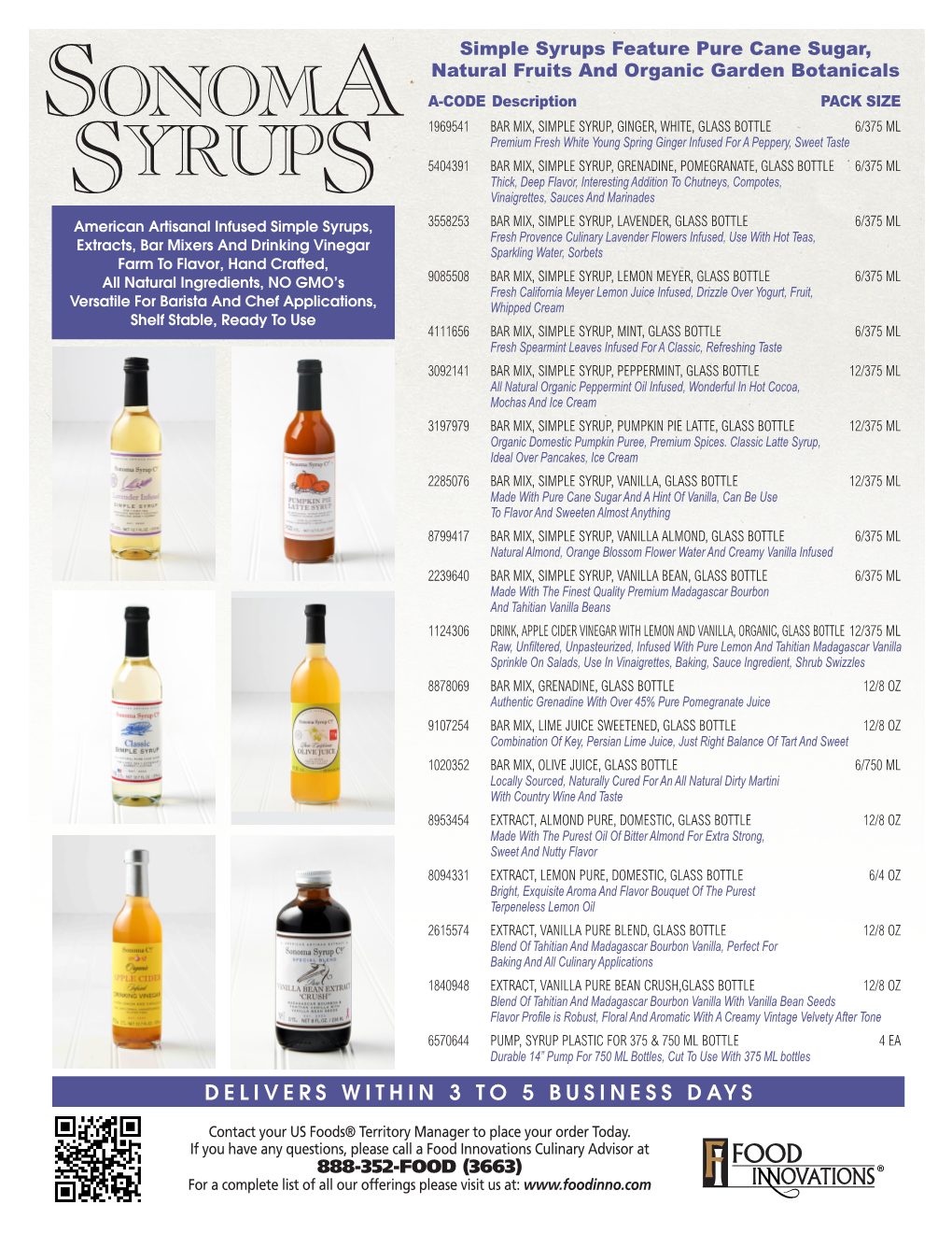 Sonoma Syrups