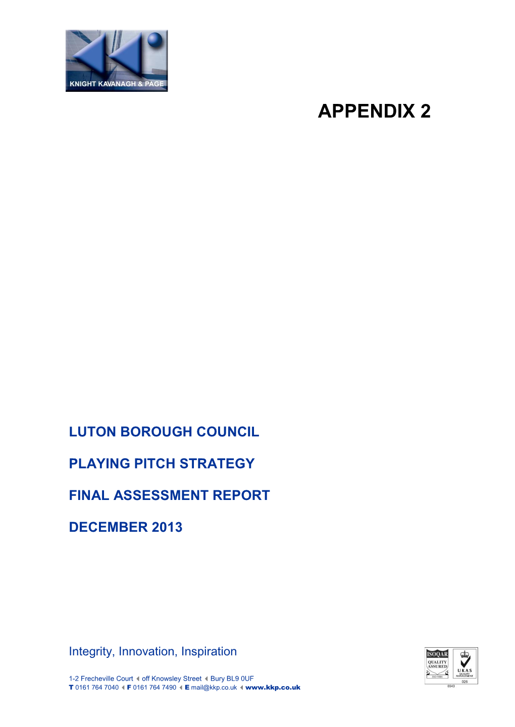 Final Assessment Report