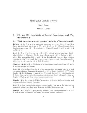 Math 259A Lecture 7 Notes