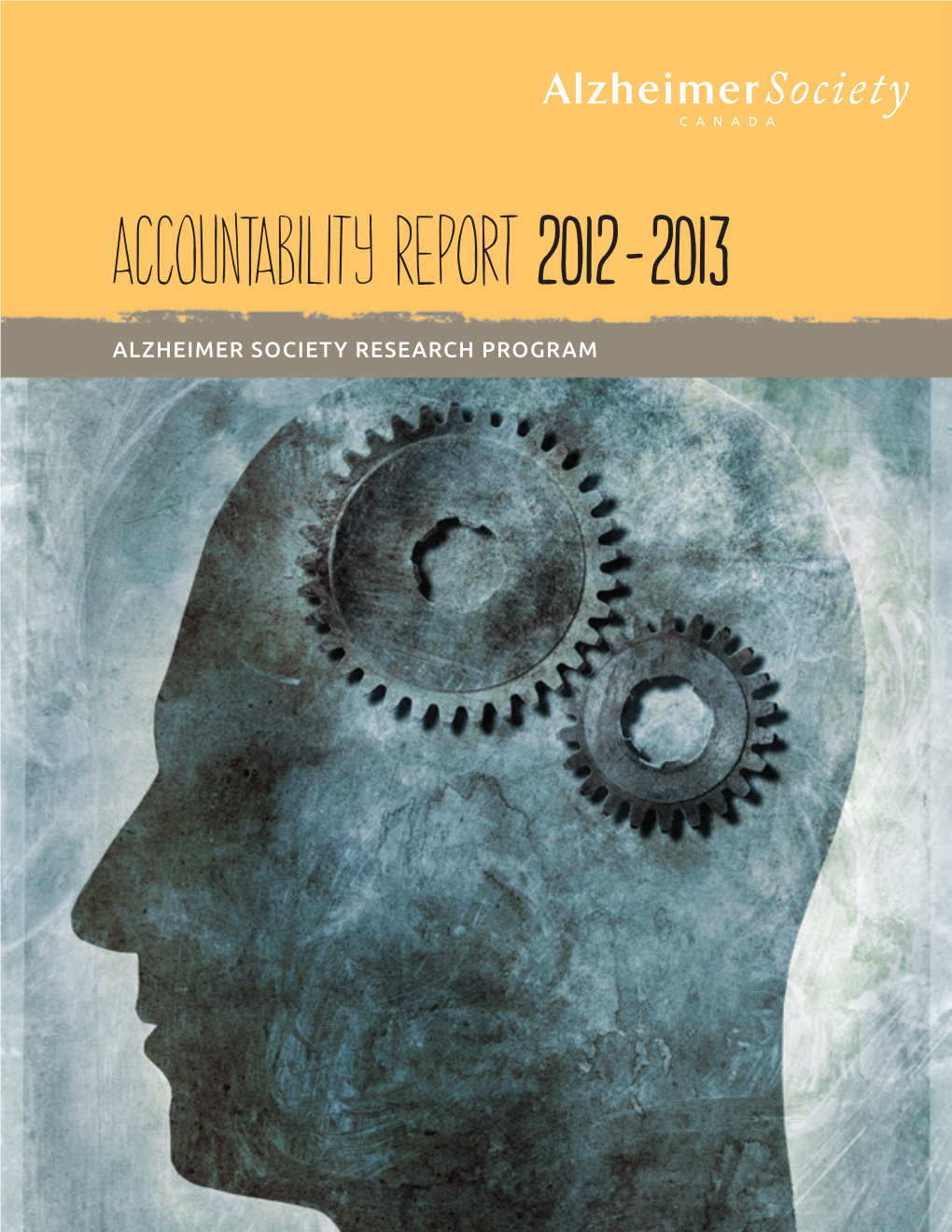 Alzheimer Society Research Program Accountability Report 2012-2013
