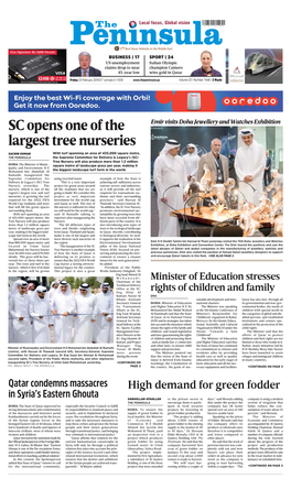 SC Opens One of the Largest Tree Nurseries
