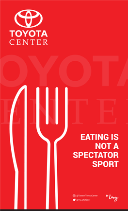 Toyota Center Catering Menu