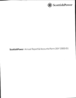 Scottishpower Annual Report & Accounts/Form 20-F 2000/01