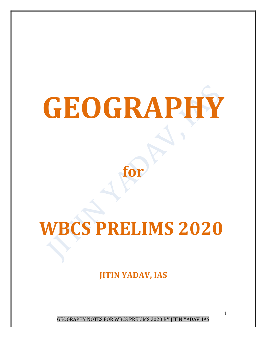 Wbcs Prelims 2020