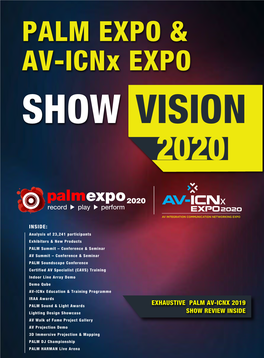 PALM Expo & AV-Icnx Expo SHOW VISION 2020