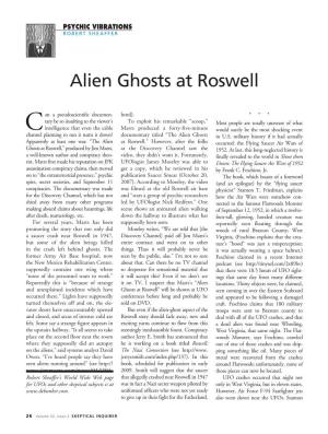 Alien Ghosts at Roswell