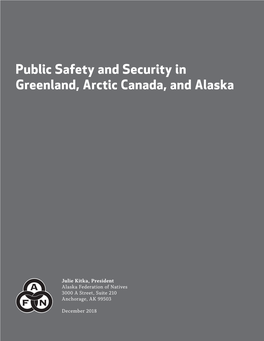 Public Safety and Security in Greenland, Arctic Canada, and Alaska