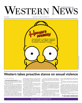 Western Takes Proactive Stance on Sexual Violence