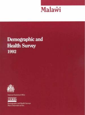 Malawi Demographic and Health Survey 1992 [FR49]