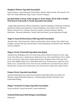 Hungária Molosser Egyesület Kutyafajtái: Karakán Klub Az Orosz
