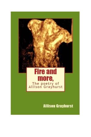 Book 18 – Fire and More, – the Poetry of Allison