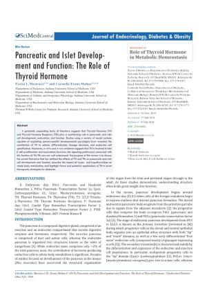 The Role of Thyroid Hormone