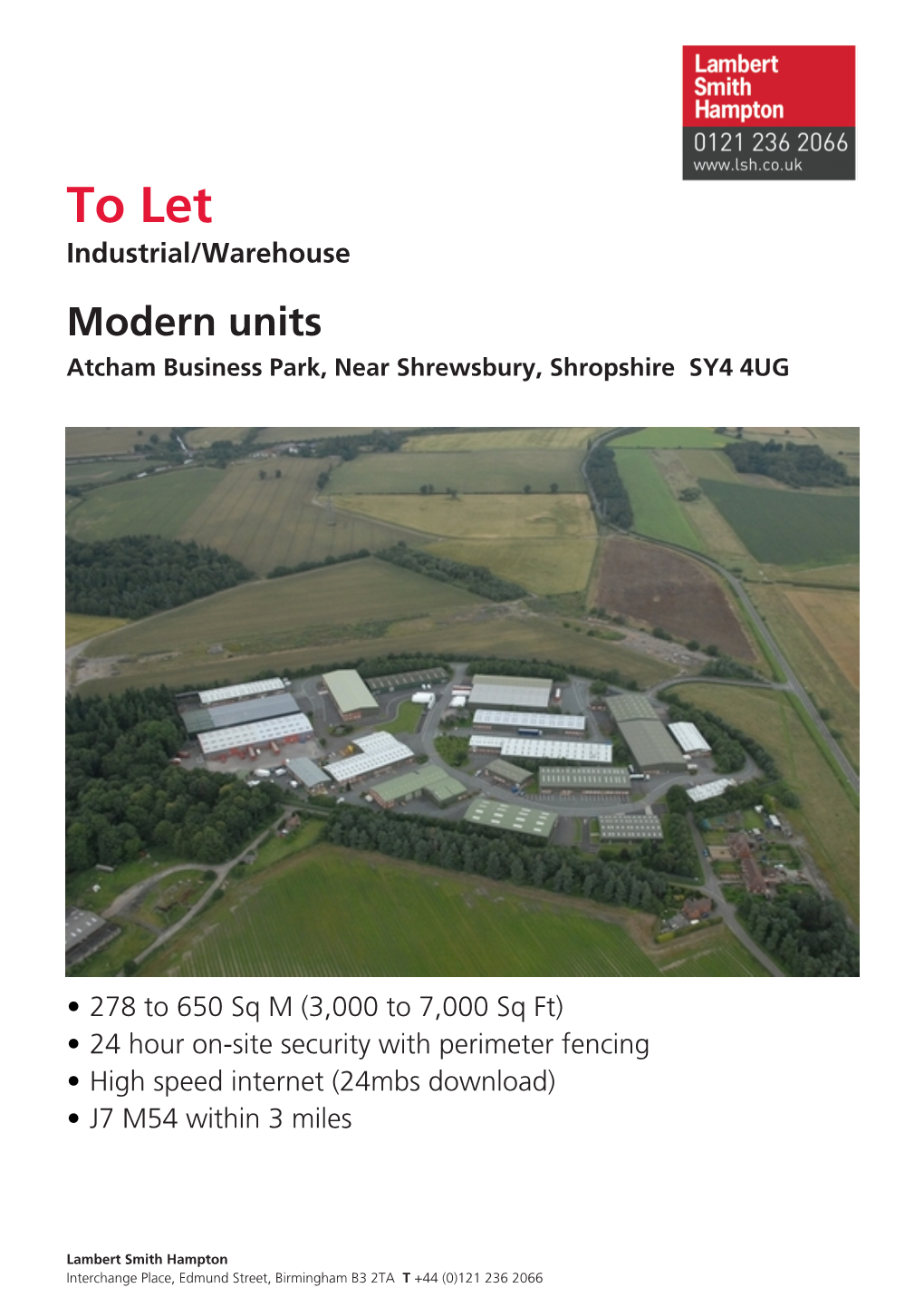 To Let,Atcham Business Park, Near Shrewsbury, Shropshire SY4