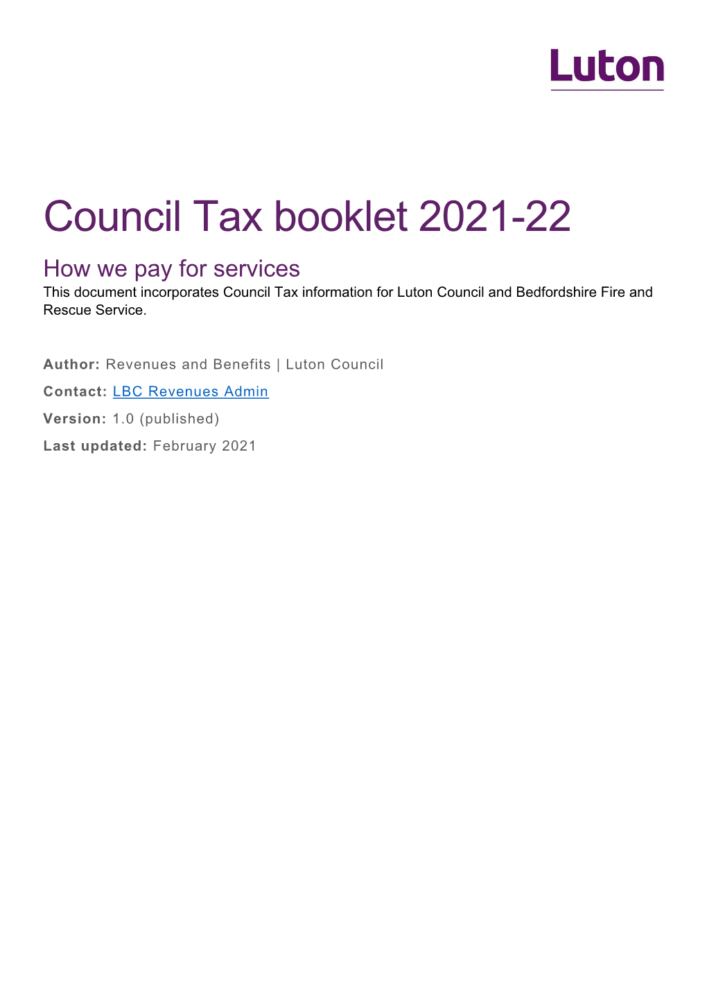 Council Tax Guide