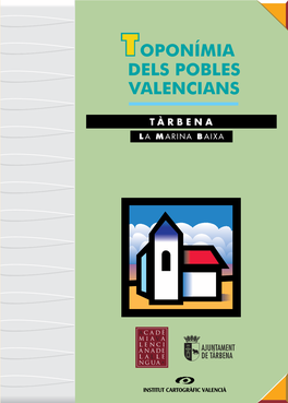 TÀRBENA | Toponímia Dels Pobles Valencians |