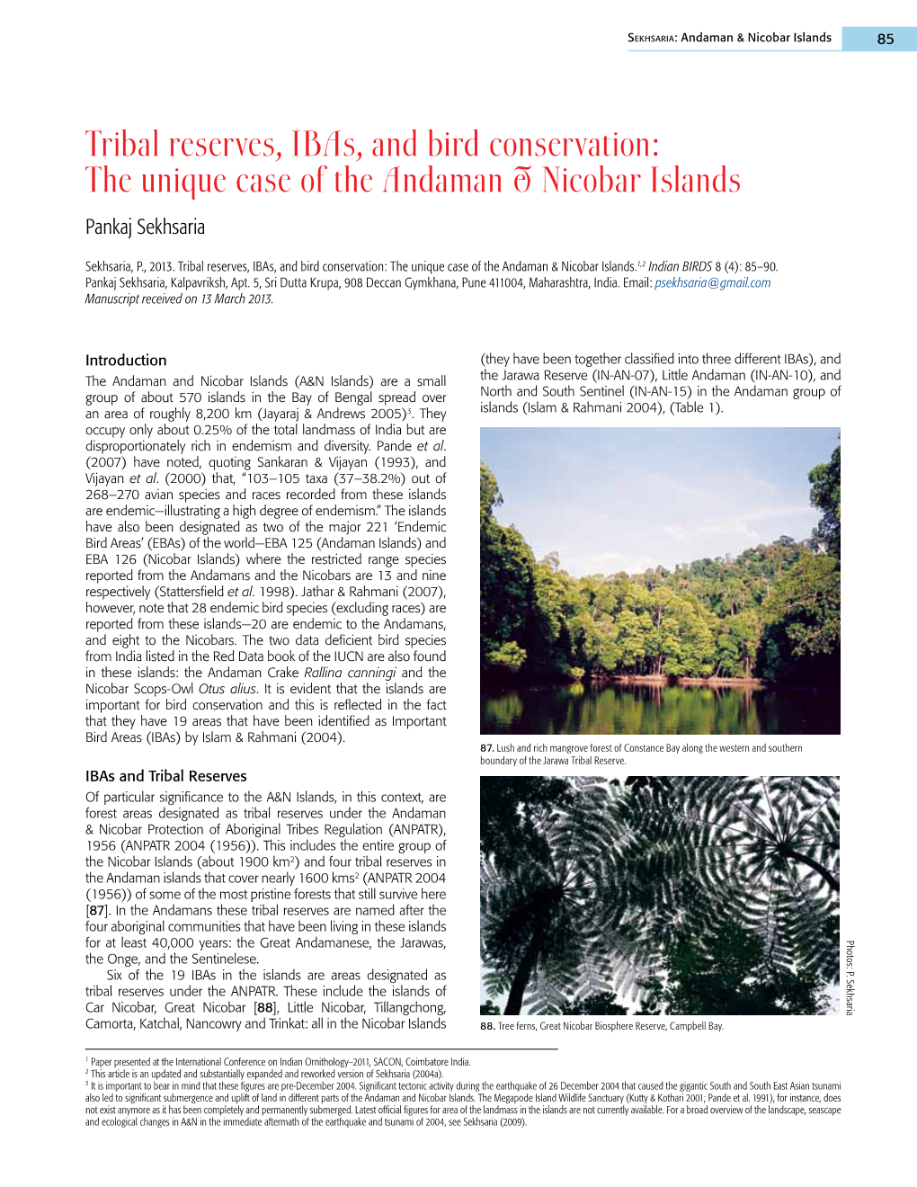 The Unique Case of the Andaman & Nicobar Islands
