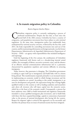 Migration Policy in Colombia