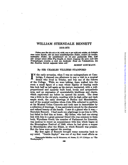 William Sterndale Bennett 1816-1875