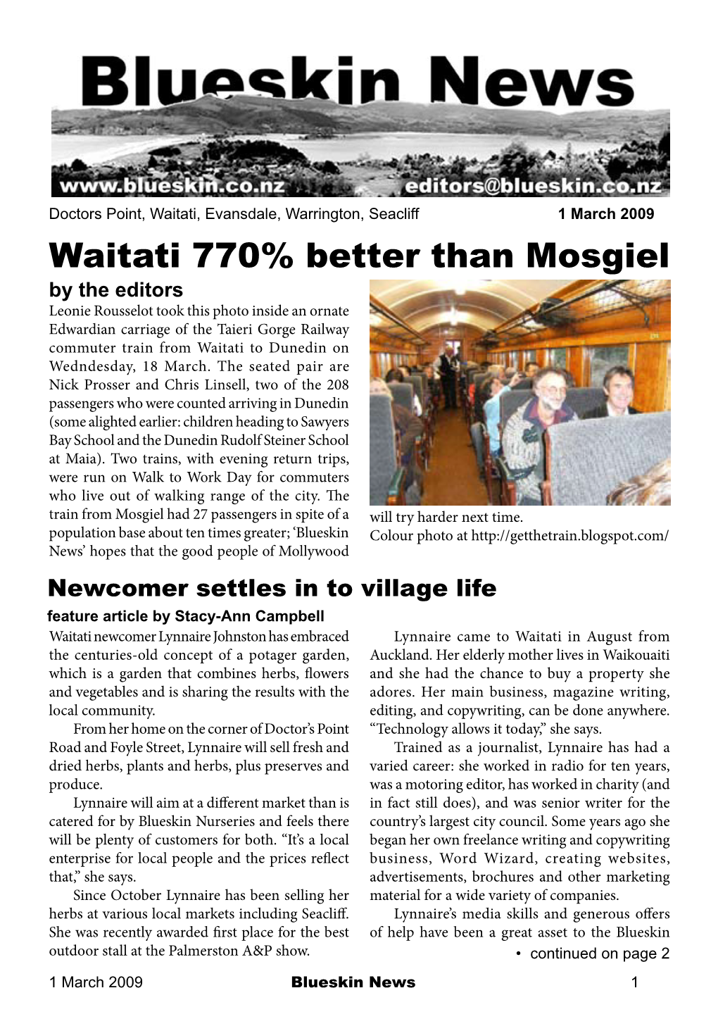 Waitati 770% Better Than Mosgiel