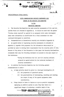 Uk/Us Communications Security Conference 1953