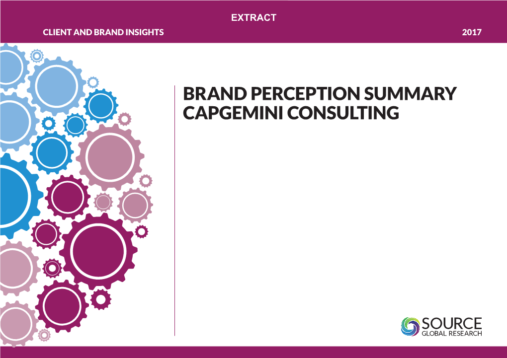 Capgemini Brand Perceptions 2017