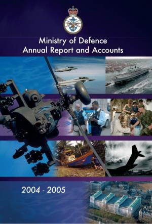 United Kingdom Ministry of Defence Annual Report and Accounts 2004