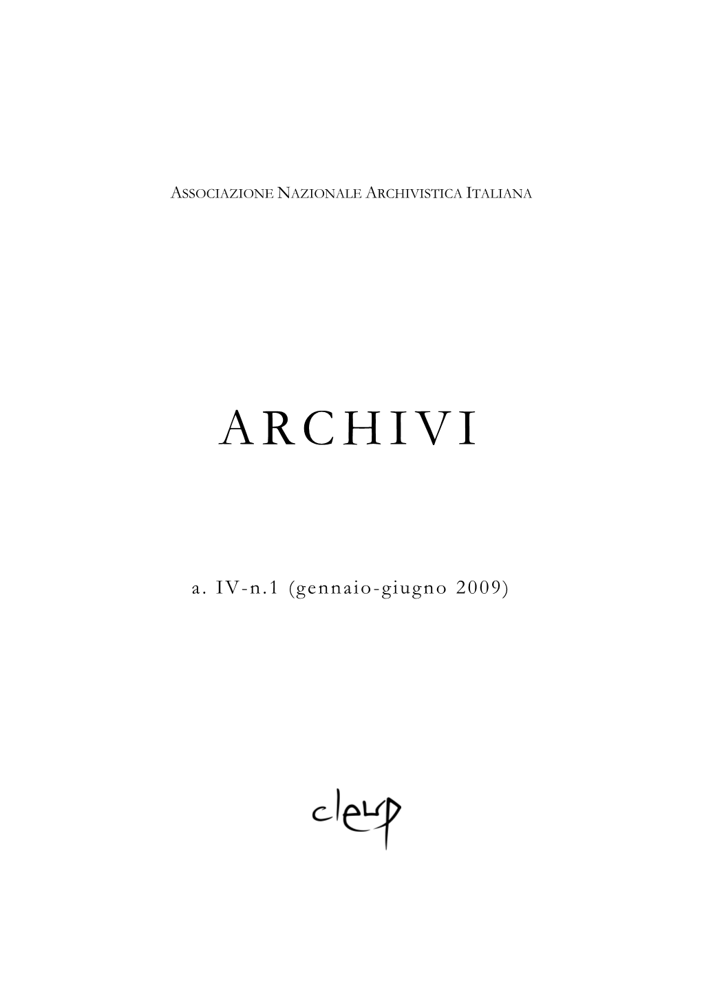 Archivistica Italiana