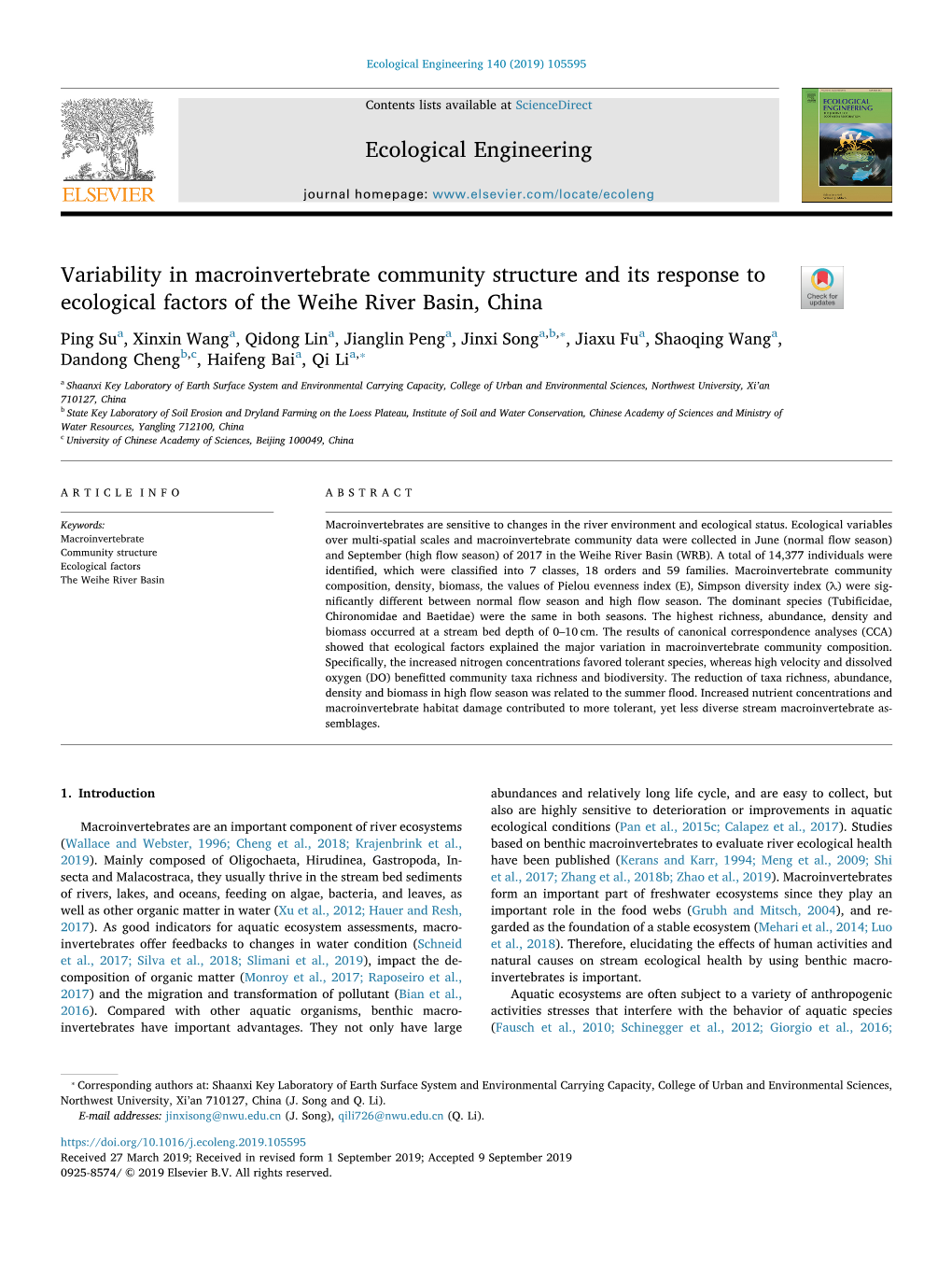 Variability in Macroinvertebrate Community Structure and Its