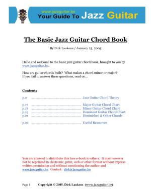 The Basic Jazz Guitar Chord Book