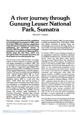 A River Journey Through Gunung Leuser National Park, Sumatra Michael P