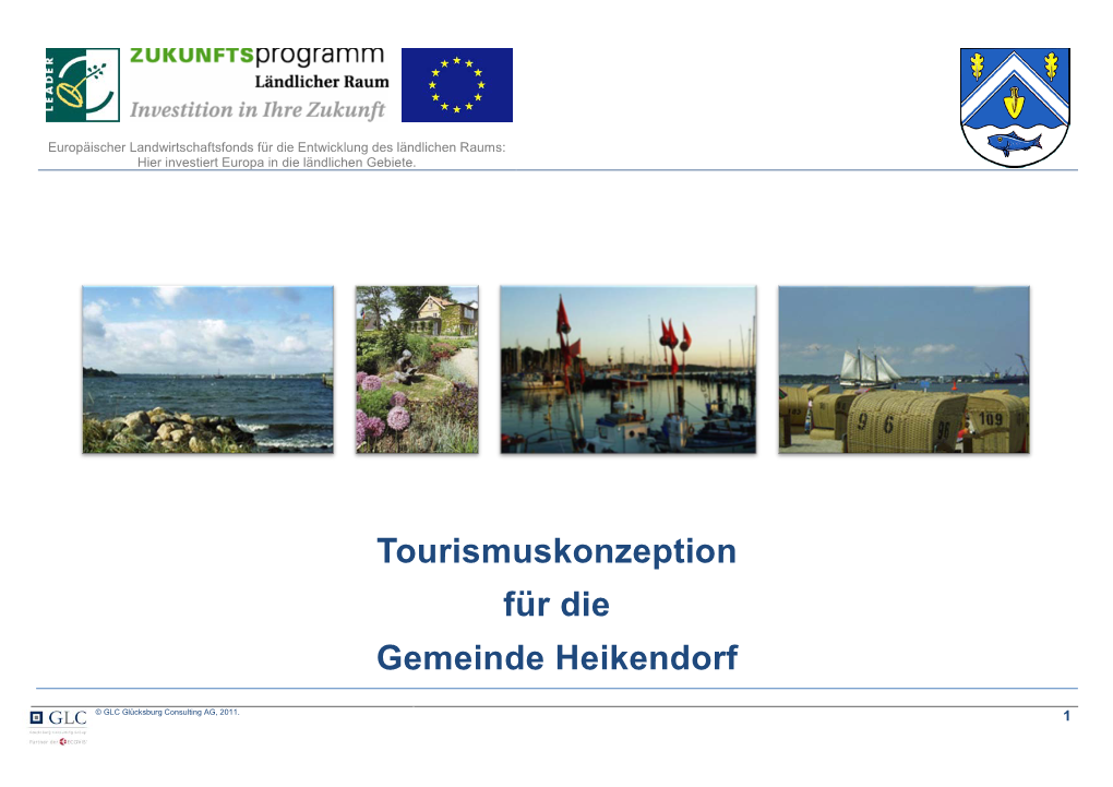 Tourismuskonzeption Für Die Gemeinde Heikendorf