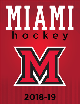 Miami Men's Hockey 2018-19 Record Book