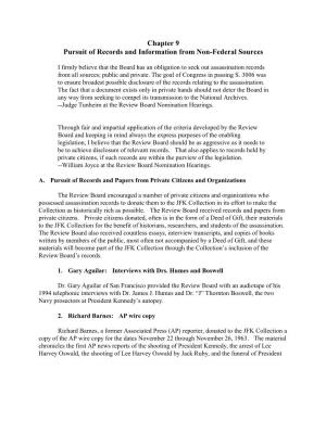 Chapter 9 Pursuit of Records and Information from Non-Federal Sources
