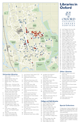 Libraries in Oxford Online at Online Oxford in Libraries to Guide the See