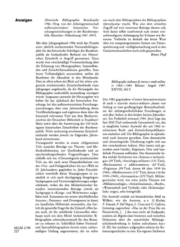 Anzeigen Historische Bibliographie. Berichtsjahr 1986. Hrsg. Von Der