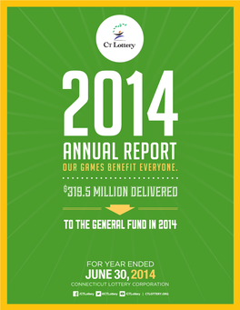ANNUAL REPORT Our Games Benefit Everyone