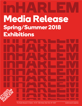 Spring/Summer 2018 Exhibitions