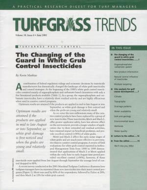 The Changing of the Guard in White Grub Control Insecticides