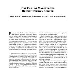 José Carlos Mariátegui: Reencuentro Y Debate